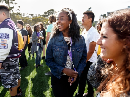 student enjoying a program